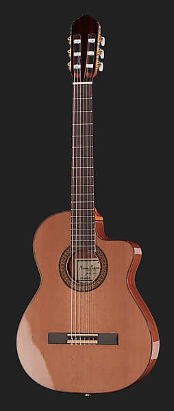 Raimundo Model 610E-C 4/4 Classical Electric Guitar with Cutaway NAT image 1