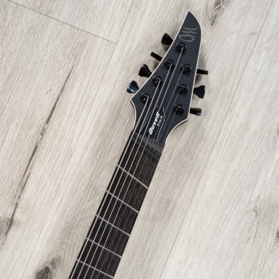 Mayones Duvell Elite VF 7 Multi-Scale 7-String Guitar, Trans Jeans Black Red Burst Satin image 8