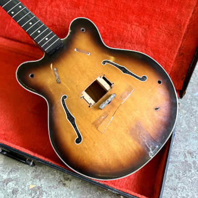 Gretsch 6071 Country Gentleman Monkees Bass guitar project 1967 body and neck husk image 2