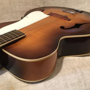 Silvertone Kay N1 / N3 Hollowbody Archtop F-Hole Acoustic Guitar 1950's-1960's Tobacco Burst image 11