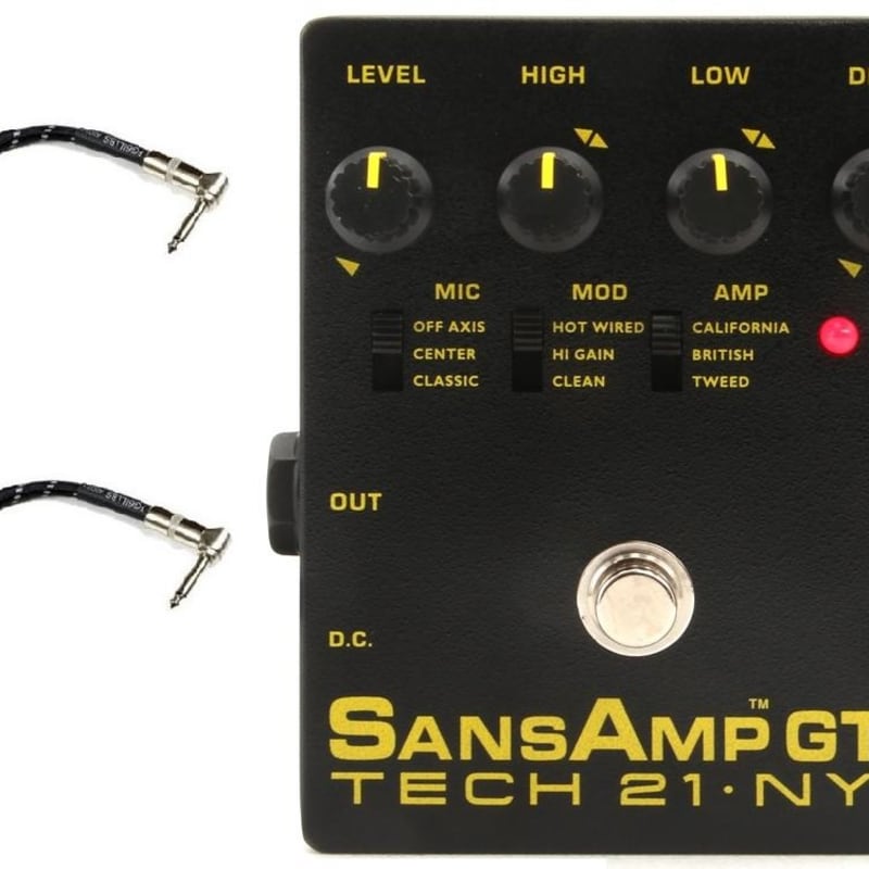 Tech 21 NYC Sansamp GT2 Preamp Stomp Box Record Direct 100% Analog  Circuitry Tube Amp Emulator