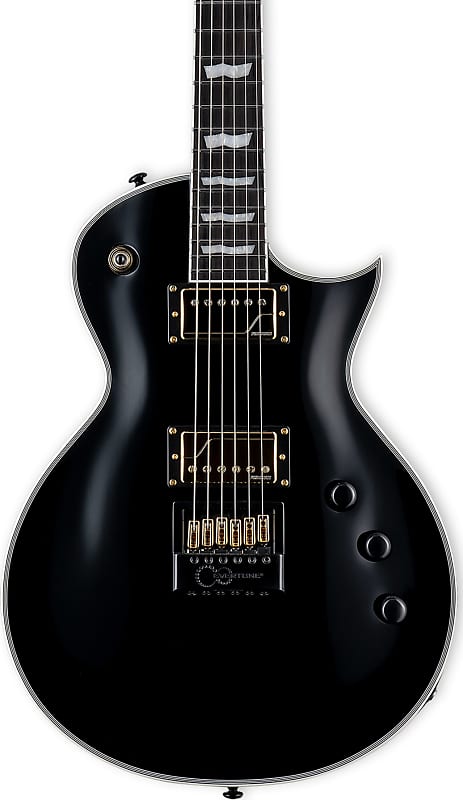ESP LTD EC-1000T/CTM Evertune Electric Guitar, Black image 1