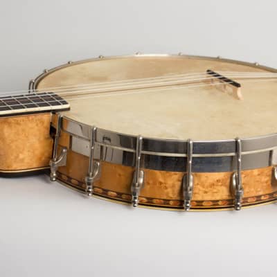 DeWick  5 String Banjo,  c. 1915, original black hard shell case. image 17