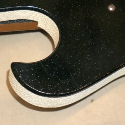 Silvertone ( Danelectro ) Model 1448 Guitar Sparkle Black image 22