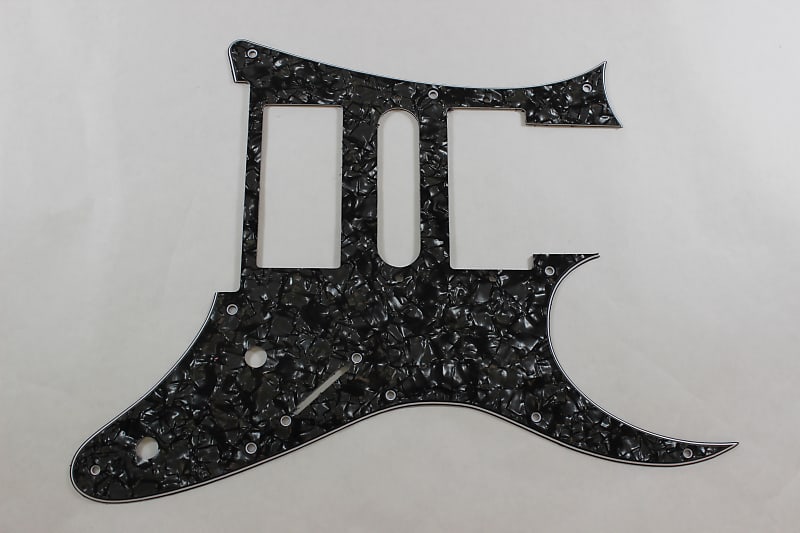 Black Pearl Pearloid Pickguard Fits Ibanez (tm) Universe UV UV777 7 String-  HSH