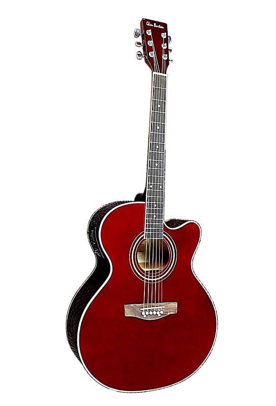 Glen Burton GAJ06CE-BUR Jumbo Cutaway Spruce Top 6-String Acoustic-Electric Guitar w/Gig Bag, Strap, Strings & Cable image 1