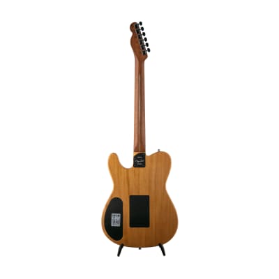 Fender American Acoustasonic Telecaster Guitar w/Bag, Ebony Fretboard, Natural, US214513A image 3