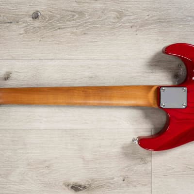 Suhr Custom Standard Left-Handed Guitar, Indian Rosewood Fretboard, Trans Red image 7