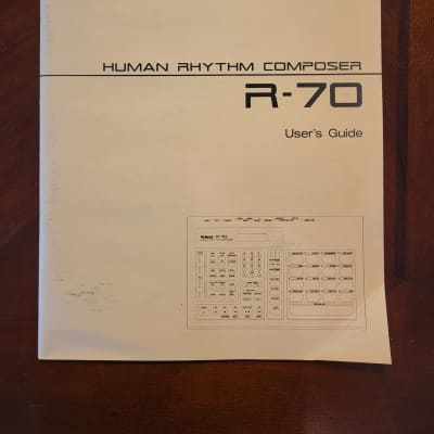 Roland R 70 Human Rhythm Composer Owner’s Manual – Original 48 Page Guide – Excellent Condition –  Early 1990's