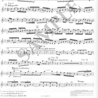 Rimsky Koraskov - Variations for oboe & piano + humor drawing print image 2