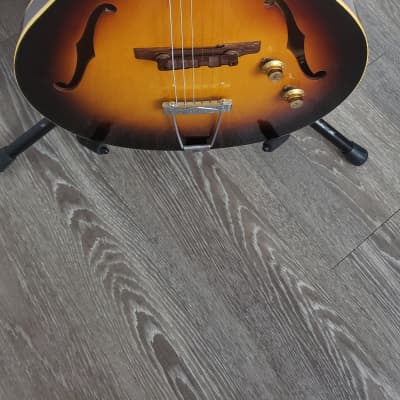1960 Gibson ES-125 - Centralab Pots - Bumblebee Caps. Stock. image 2