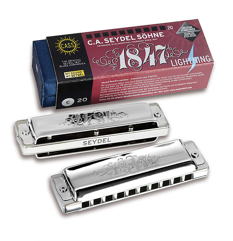 Seydel 1847 Lightning Diatonic Blues Harmonica, Key of Low Seydel 1847 Lightning Diatonic Blues Harmonica, Key of Low