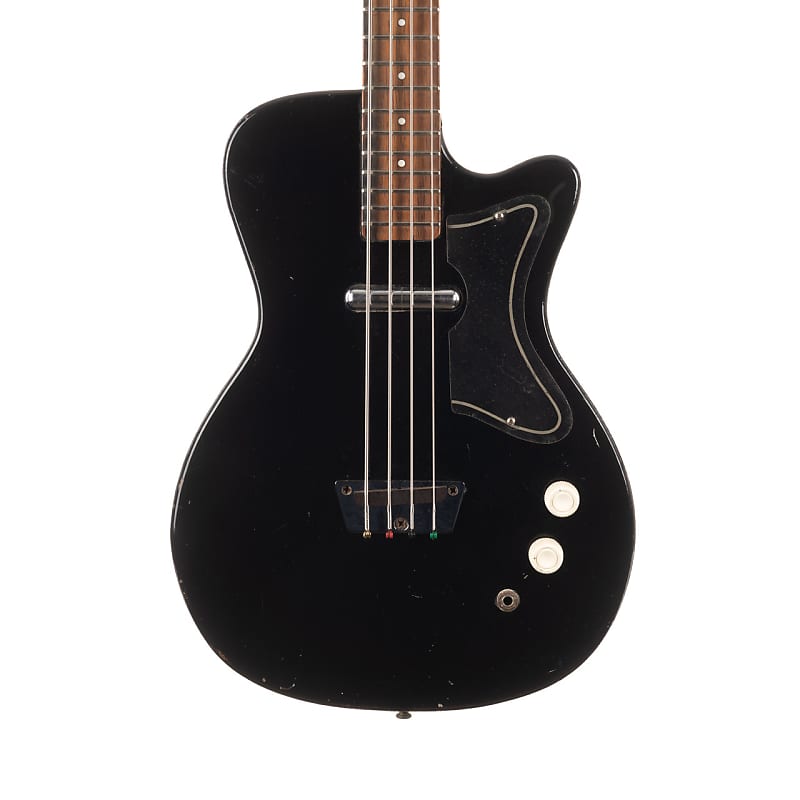 Vintage Silvertone Model 1444 Bass Black 1965 image 1