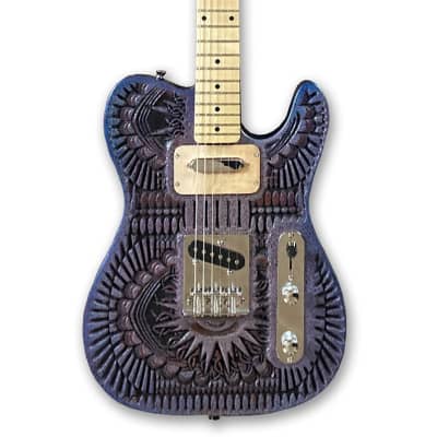 Eye of the Universe Carved (Prototype-01) Woodruff Brothers Guitars - Enamel & Satin Lacquer (open pore) image 4