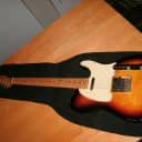 2010 Fender Telecaster sunburst 3 saddle bridge, vintage style tuners, noiseless bridge pickup