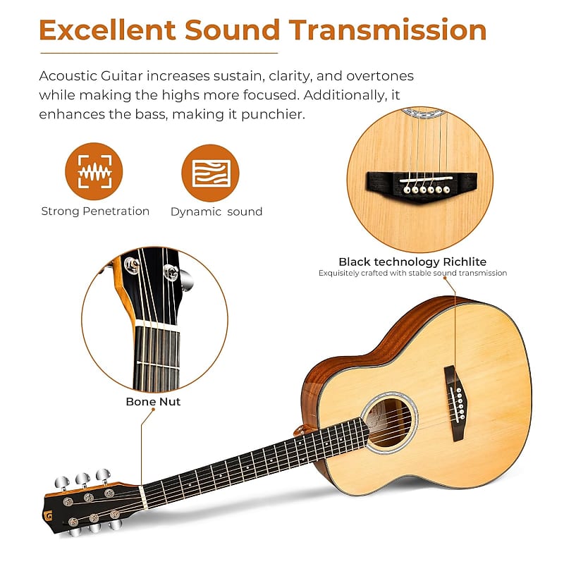 Fender Acoustic Classical Guitar, with 2-Year Warranty, Small Beginner  Guitar (3/4 Size) with Nylon Strings (Easier on Fingers), Includes Guitar  Bag