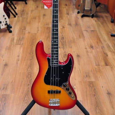 Fender Rarities Flame Ash Top Jazz Bass Plasma Red Burst image 2