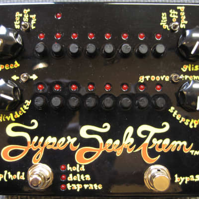 ZVex Super Seek Trem HAND PAINTED,16 Step Sequencer of Volume Pots Guitar Tremelo Effect Pedal image 1