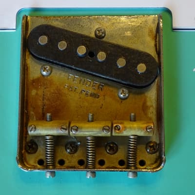aged RELIC nitro Telecaster ALDER loaded body Seafoam Green Fender '64 Pickups bridge image 3