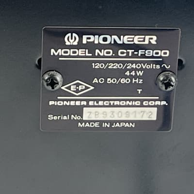 Pioneer CT-F900 - Blue Line - Serviced - 3 Head Cassette Deck | Reverb