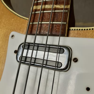 Rickenbacker 4001 (1968) bass guitar : checkerboard & crushed pearl image 6