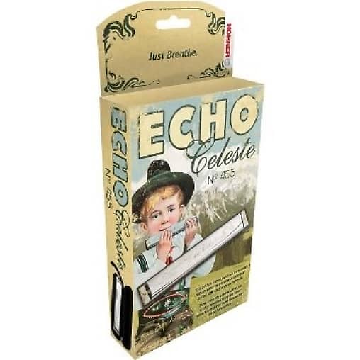 Hohner 455 Echo Celeste Tremolo Tuned Harmonica Key of F, Includes Case, 455BX-F image 1