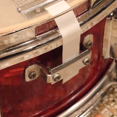 Drum Craft 5.5x14" Snare Drum Red Pearl Vintage 1970's MIJ image 14