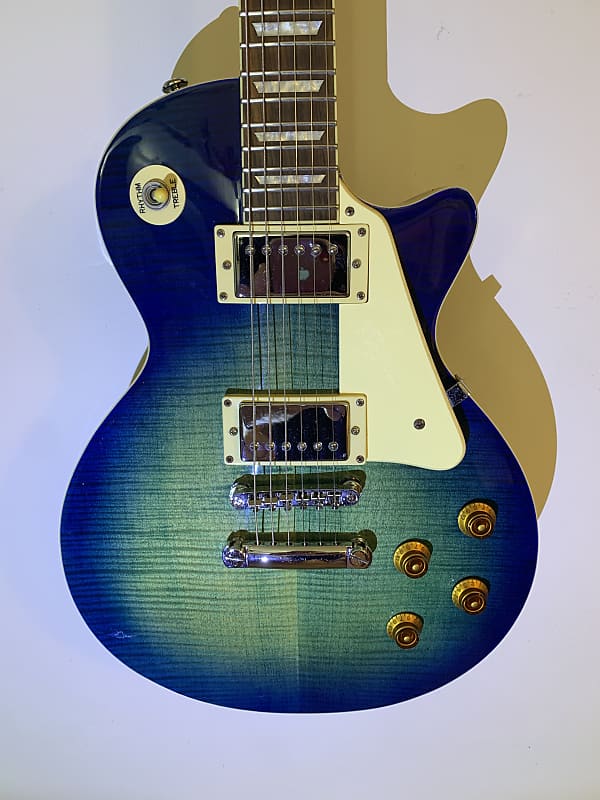 Agile AL-2500 2000's Les Paul Ocean Burst Flame Pro setup New | Reverb