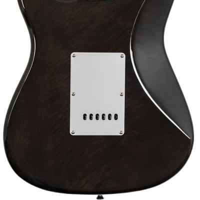 Washburn SDFTB Sonamaster Deluxe Electric Guitar Trans Black image 2