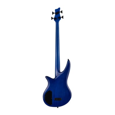 Jackson X Series Spectra Bass SBXQ IV 4-String, Laurel Fingerboard, Poplar Body, and Maple Neck Electric Guitar (Right-Handed, Amber Blue Burst) image 2