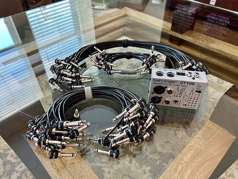 L's Pedalboard Patch Cables and Behringer 6in1 Cable Reverb