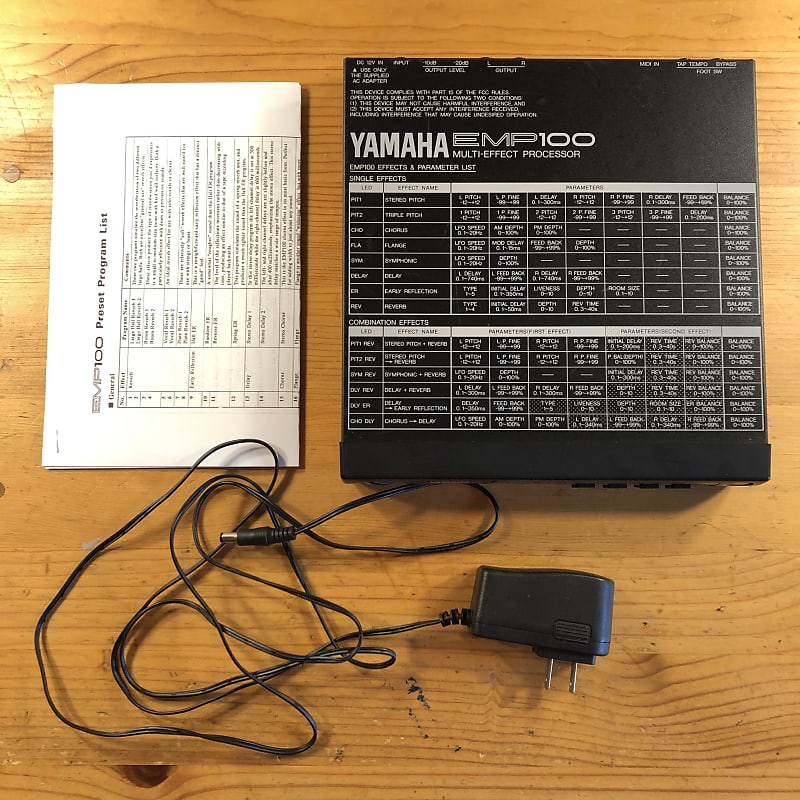 Yamaha EMP100 MultiEffect Processor with PA130 power supply Reverb