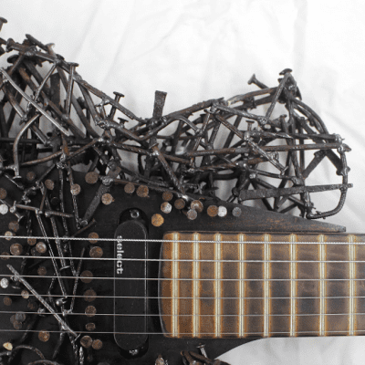 Guitar Made of Nails - Tetanuscaster - One of a Kind Art Guitar image 8