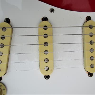 Fender Squier Stratocaster Guitar,  1984-1987, Japan,  Serial # E642167, Torino Red,  Gig Bag image 4