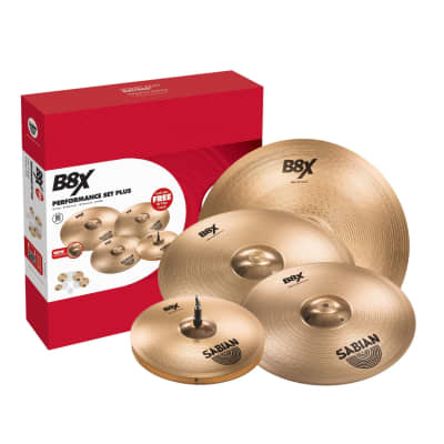 Sabian B8X 3-Pack Performance Cymbal Set with Bonus image 1