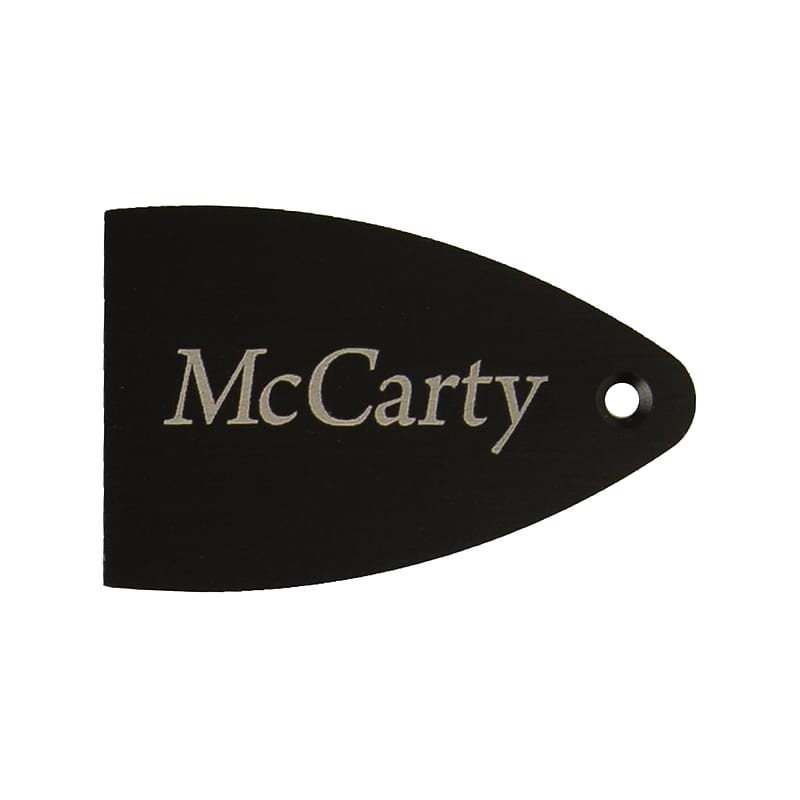 PRS Truss Rod Cover Black Anodized Aluminum Etched McCarty image 1