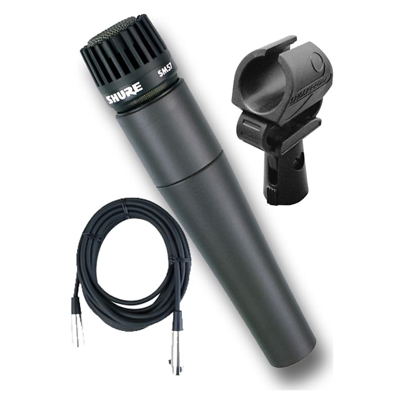 Shure SM57LC Microphone Bundle with Cable and Clip image 1