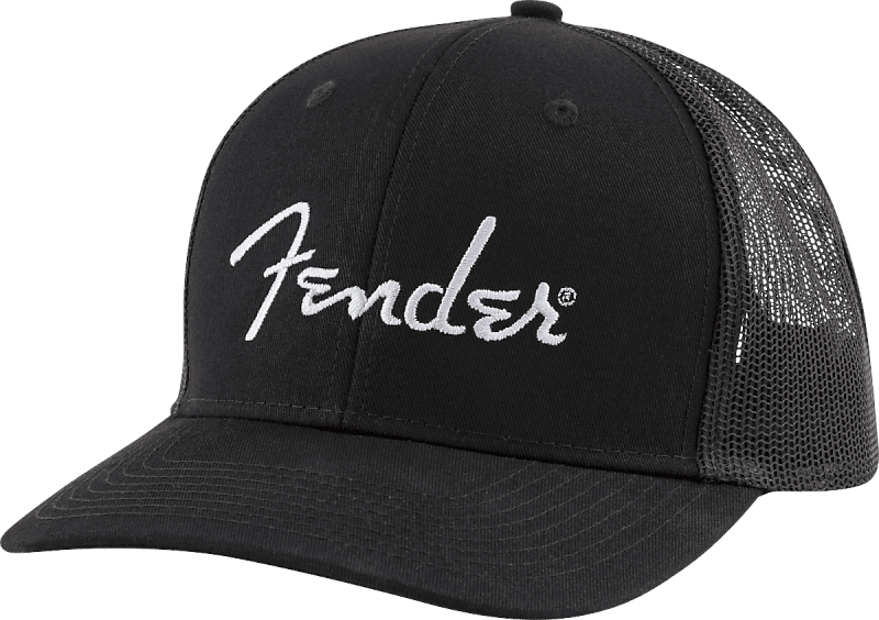 Fender Silver Thread Logo Snapback Trucker Hat