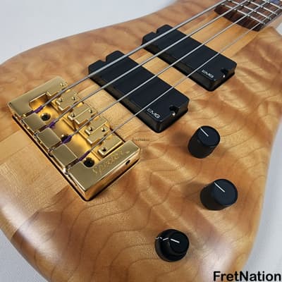 Spector NS-4 4-String Bass 1999 Woodstock Era Quilted Maple Natural Oil / Wax EMG HAZ 8.90lbs #386 image 8