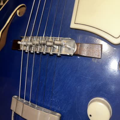 1956 Rare Blue National Archtop 1125 image 9
