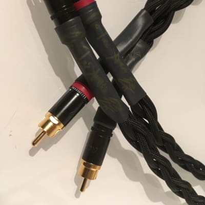 Pinetree Audio Quad-Braid RCA Interconnects 4ft. Black image 1