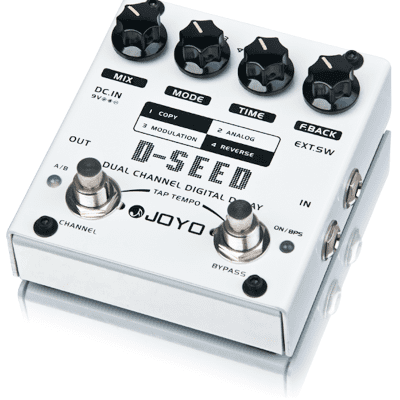 JOYO D-Seed Dual Channel Delay Analog Digital Reverse + Tap Tempo 4 Modes Copy Modulation image 3