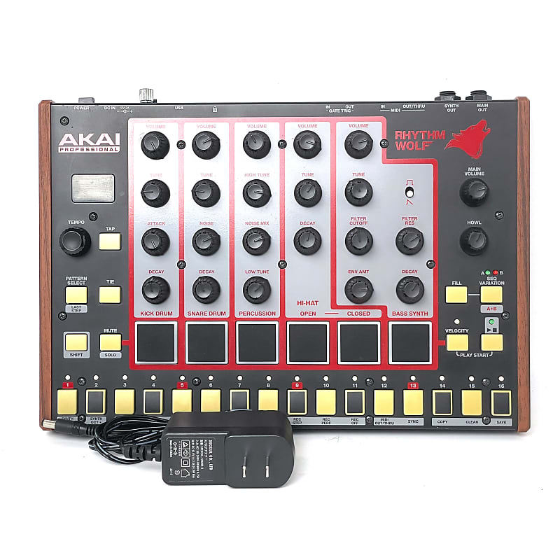 Akai Rhythm Wolf Analog Drum Machine and Bass Synthesizer