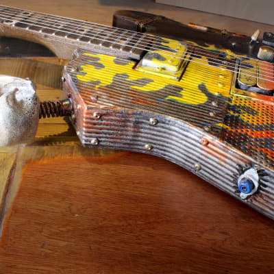 Mad Max Apocalypse  "The Flames"  headless guitar image 7