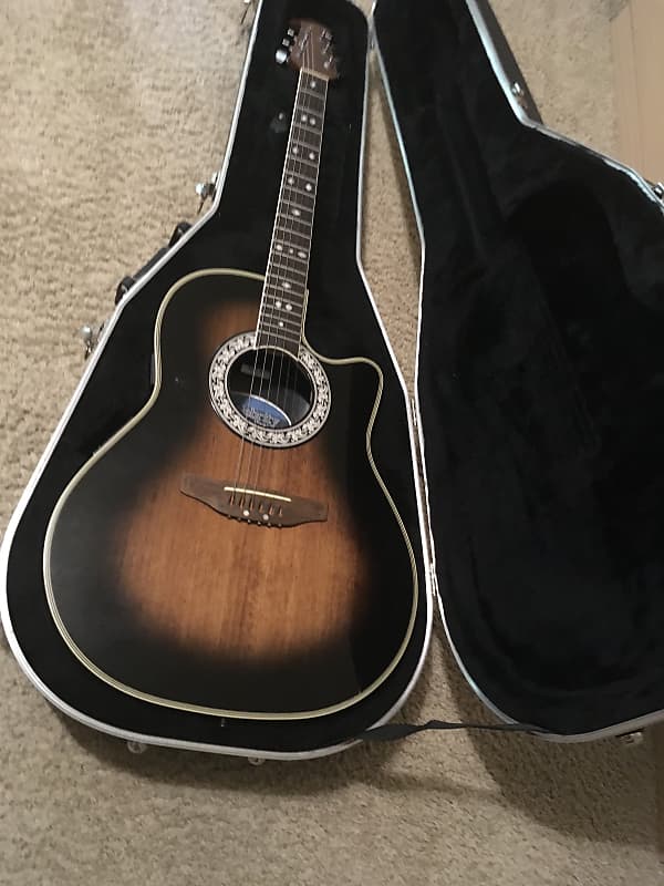 Ovation Celebrity CC157 Acoustic Electric Guitar 1980s Tobacco 
