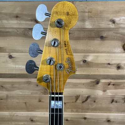 Fender Custom Shop Limited Edition Custom Heavy Relic Jazz Bass - Aged Natural image 3
