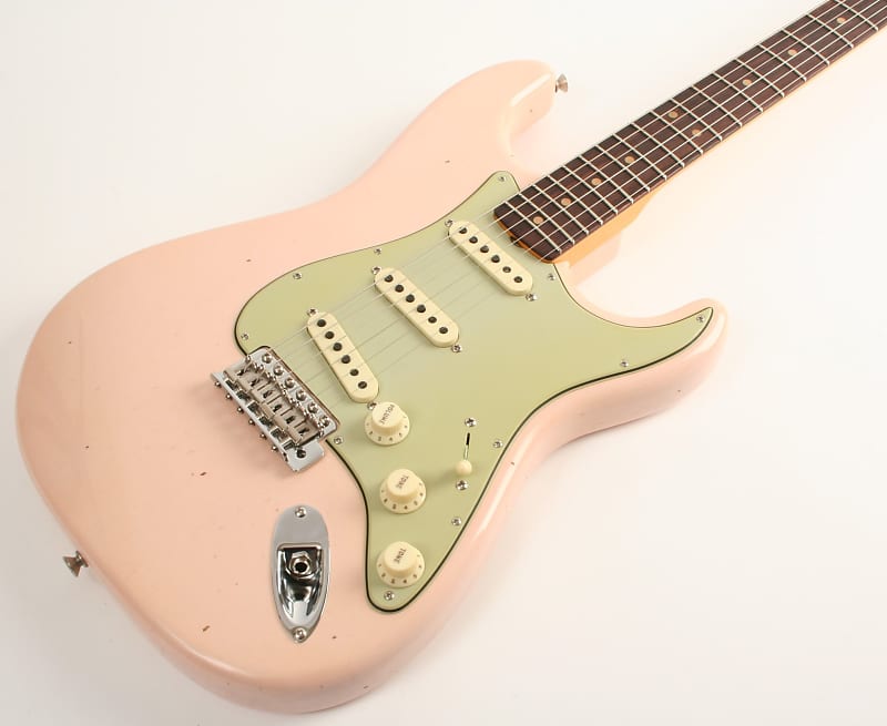 Fender Custom Shop Limited 1964 Stratocaster Journeyman Relic Super Faded Aged Shell Pink CZ567759 image 1