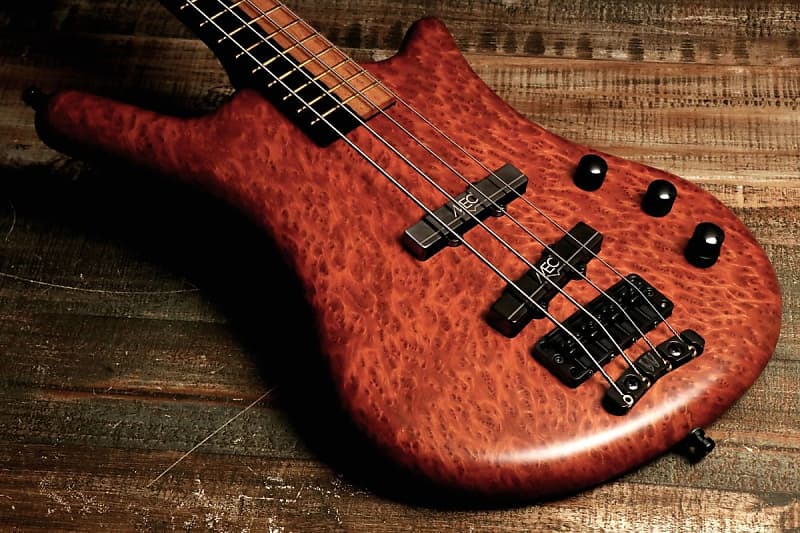 Warwick Custom Shop Thumb Bass Bolt On 4st Red Wood Natural