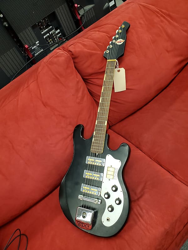 Teisco Wg-3l 1950s Black electric guitar | Reverb