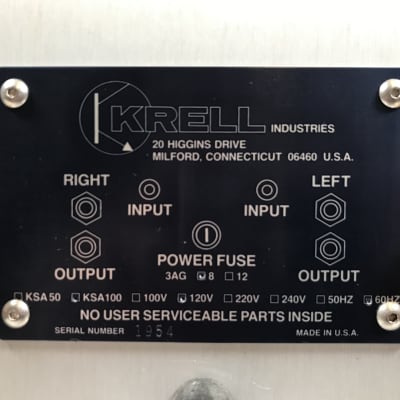 Krell KSA-50 MKII MK-2 Class A 100w Stereo Amplifier image 12
